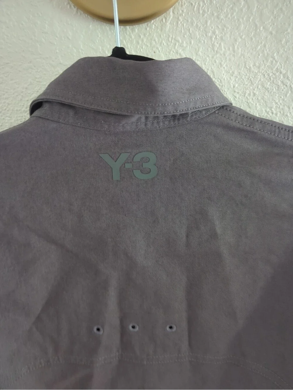 Adidas Y-3 UT Twill Overshirt Utility Style KB2079 Grey Large NWT Yohji Yamamoto